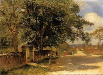 Street in Nassau Albert Bierstadt Oil Paintings